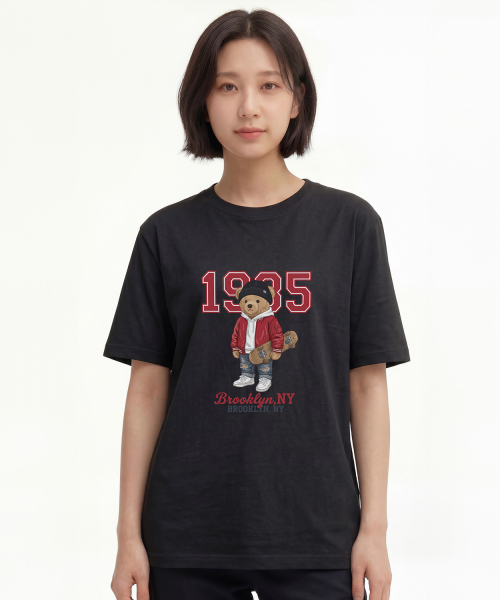 OKSTAR(オクスター)の「ヒップスタークマちゃん半袖Tシャツ(Tシャツ/カットソー・メンズ・カーキ/ホワイト/ブラック/グレー/ダークグリーン/ネイビー/ダークブルー/クリーム/ライトグレー/ライトベージュ/ダークグレー・4XL/SMALL/MEDIUM/LARGE/X-LARGE/2XL/3XL)」の13枚目の写真