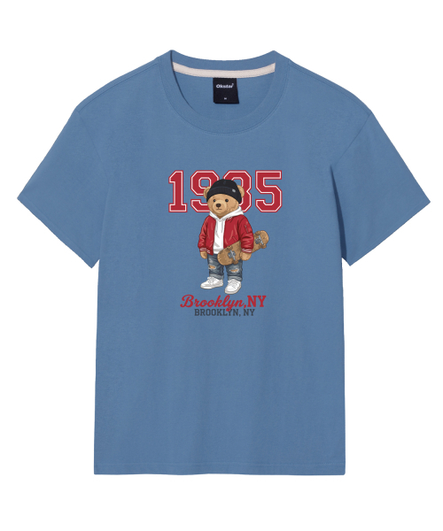 OKSTAR(オクスター)の「ヒップスタークマちゃん半袖Tシャツ(Tシャツ/カットソー・メンズ・カーキ/ホワイト/ブラック/グレー/ダークグリーン/ネイビー/ダークブルー/クリーム/ライトグレー/ライトベージュ/ダークグレー・4XL/SMALL/MEDIUM/LARGE/X-LARGE/2XL/3XL)」の20枚目の写真
