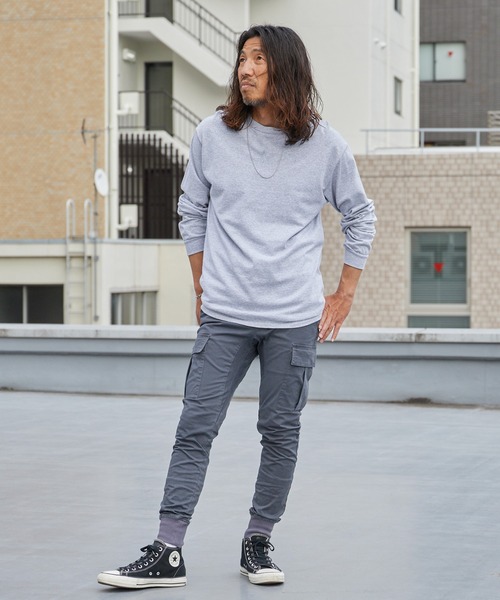 WP WESTPOINT(ダブルピーウエストポイント)の「WP WESTPOINT/ダブルピー ウエストポイント 限定 イージーカーゴ チノパン風 裾リブパンツ メンズ カーゴパンツ ジョグパンツ 秋服 秋 秋服 2026年秋冬(カーゴパンツ・メンズ・グレー・XS/S/M/L/XL/XXL)」の8枚目の写真