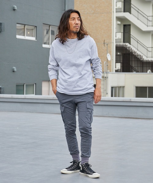 WP WESTPOINT(ダブルピーウエストポイント)の「WP WESTPOINT/ダブルピー ウエストポイント 限定 イージーカーゴ チノパン風 裾リブパンツ メンズ カーゴパンツ ジョグパンツ 秋服 秋 秋服 2026年秋冬(カーゴパンツ・メンズ・グレー・XS/S/M/L/XL/XXL)」の9枚目の写真