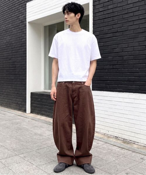 UNDEROFF(アンダーオフ)の「メンズ コットン 半袖 リアル クロップTシャツ ホワイト(Tシャツ/カットソー・メンズ・ホワイト・LARGE/X-LARGE/MEDIUM)」の7枚目の写真