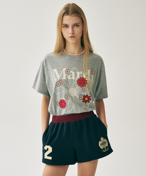 Mardi Mercredi（マルディメクルディ）の「MINI SHORTS ORIGINALIS 25 / ミニ ショーツ オリジナルス 25（スウェットパンツ・レディース・クリーム/バーガンディー/ネイビー/グレー・FREE）」の19枚目の写真