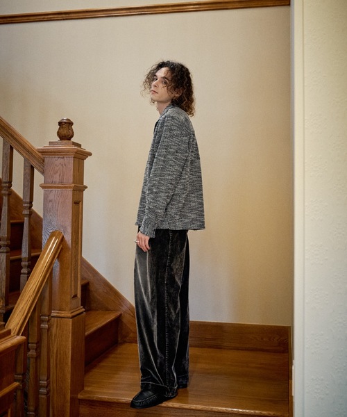 CASPER JOHN(キャスパージョン)の「Boucle over shirts/ブークレオーバーシャツ(シャツ/ブラウス・メンズ・ブラック/レッド・LARGE/MEDIUM/SMALL/X-SMALL)」の7枚目の写真