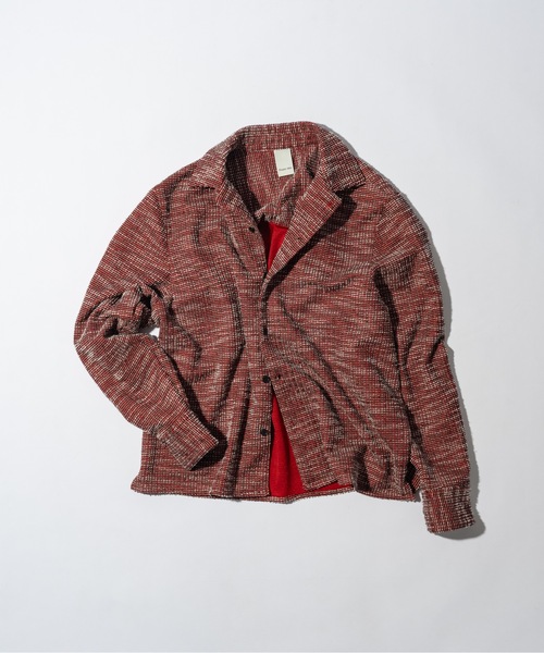 CASPER JOHN(キャスパージョン)の「Boucle over shirts/ブークレオーバーシャツ(シャツ/ブラウス・メンズ・ブラック/レッド・LARGE/MEDIUM/SMALL/X-SMALL)」の11枚目の写真