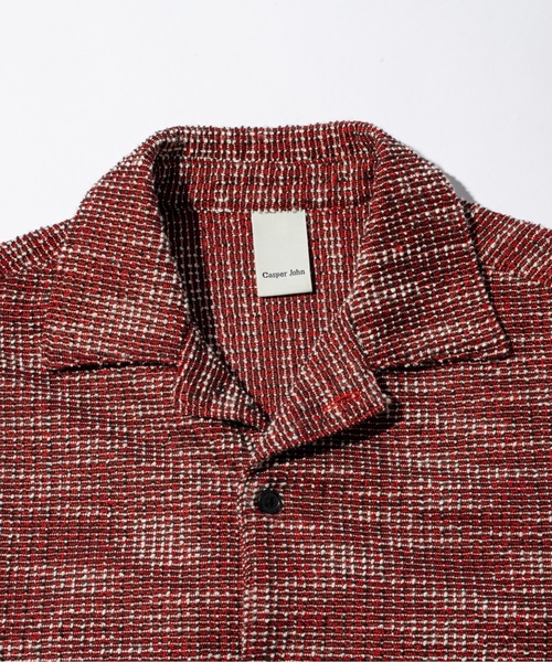 CASPER JOHN(キャスパージョン)の「Boucle over shirts/ブークレオーバーシャツ(シャツ/ブラウス・メンズ・ブラック/レッド・LARGE/MEDIUM/SMALL/X-SMALL)」の12枚目の写真
