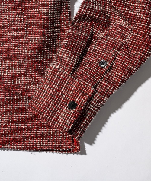 CASPER JOHN(キャスパージョン)の「Boucle over shirts/ブークレオーバーシャツ(シャツ/ブラウス・メンズ・ブラック/レッド・LARGE/MEDIUM/SMALL/X-SMALL)」の15枚目の写真
