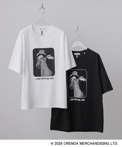 tk.TAKEO KIKUCHI（ティーケータケオキクチ）の「【Music Selection】Jamiroquai／ジャミロクワイ Tシャツ（Tシャツ/カットソー・メンズ・ブラック/ホワイト・03/02）」の3枚目の写真