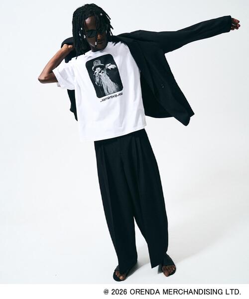 tk.TAKEO KIKUCHI（ティーケータケオキクチ）の「【Music Selection】Jamiroquai／ジャミロクワイ Tシャツ（Tシャツ/カットソー・メンズ・ブラック/ホワイト・03/02）」の7枚目の写真