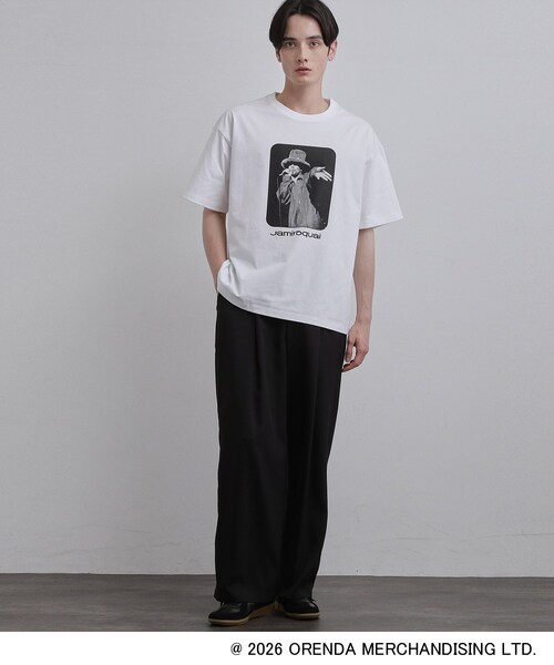 tk.TAKEO KIKUCHI（ティーケータケオキクチ）の「【Music Selection】Jamiroquai／ジャミロクワイ Tシャツ（Tシャツ/カットソー・メンズ・ブラック/ホワイト・03/02）」の13枚目の写真