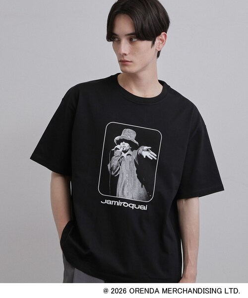 tk.TAKEO KIKUCHI（ティーケータケオキクチ）の「【Music Selection】Jamiroquai／ジャミロクワイ Tシャツ（Tシャツ/カットソー・メンズ・ブラック/ホワイト・03/02）」の21枚目の写真
