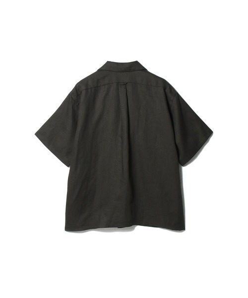 ESTNATION(エストネーション)の「ESTNATION / SUS-SOUS リネンオープンカラーシャツ(シャツ/ブラウス・メンズ・ブラック・MEDIUM)」の3枚目の写真