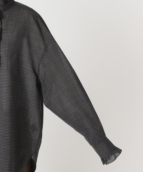 CITYSHOP(シティーショップ)の「SHEER FRILL ブラウス(シャツ/ブラウス・レディース・ホワイト/チャコールグレー・FREE)」の20枚目の写真