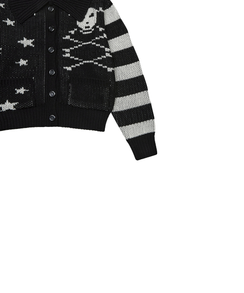 LUVISTRUE(ラヴイズトゥルー)の「EV SKELETON KNIT CARDIGAN(BLACK)(カーディガン/ボレロ・レディース・その他・FREE)」の5枚目の写真