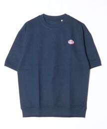 【SIDEWAYSTANCE】オーバルロゴワッペン裏毛ライトスウェットTシャツ半袖トレーナー 70618