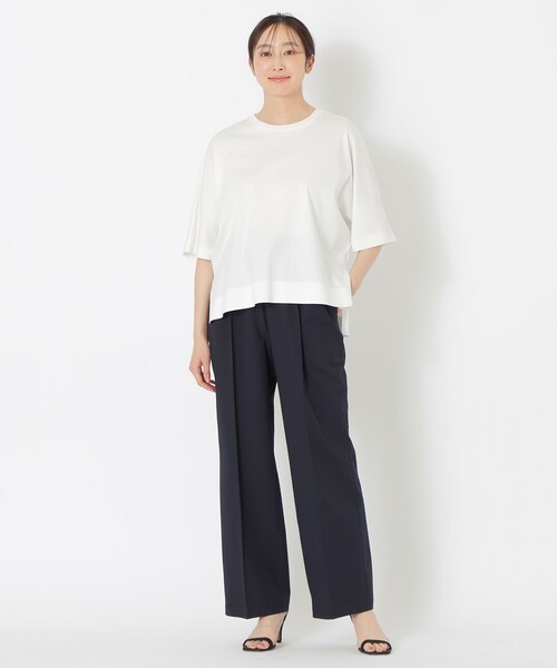 S.ESSENTIALS（エスエッセンシャルズ）の「サッカーストレートイージーパンツ（その他パンツ・レディース・グリーン系その他4・38）」の2枚目の写真