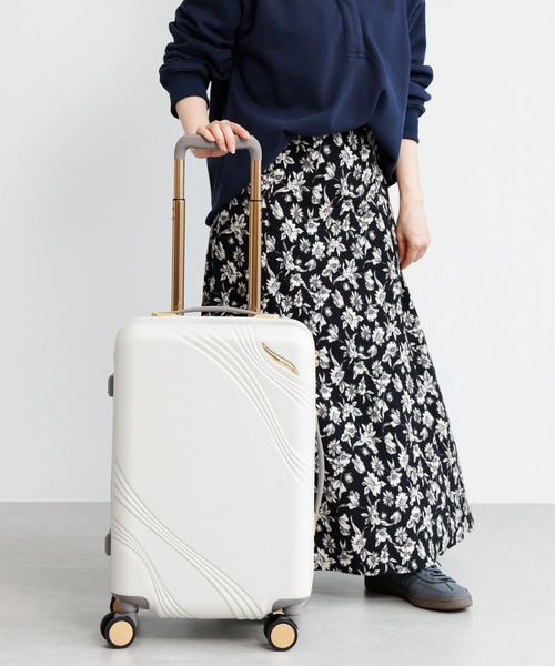Jewelna Rose(ジュエルナローズ)の「メリエル スーツケース 35L 機内持ち込み 09371(スーツケース/キャリーバッグ・レディース・ピンク/グレー/オフホワイト・FREE)」の1枚目の写真