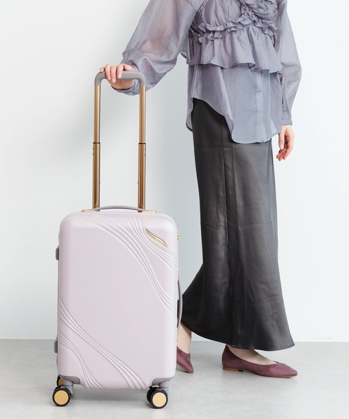 Jewelna Rose(ジュエルナローズ)の「メリエル スーツケース 35L 機内持ち込み 09371(スーツケース/キャリーバッグ・レディース・ピンク/グレー/オフホワイト・FREE)」の3枚目の写真