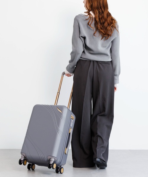 Jewelna Rose(ジュエルナローズ)の「メリエル スーツケース 35L 機内持ち込み 09371(スーツケース/キャリーバッグ・レディース・ピンク/グレー/オフホワイト・FREE)」の10枚目の写真