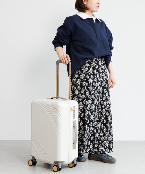 Jewelna Rose(ジュエルナローズ)の「メリエル スーツケース 35L 機内持ち込み 09371(スーツケース/キャリーバッグ・レディース・ピンク/グレー/オフホワイト・FREE)」の8枚目の写真