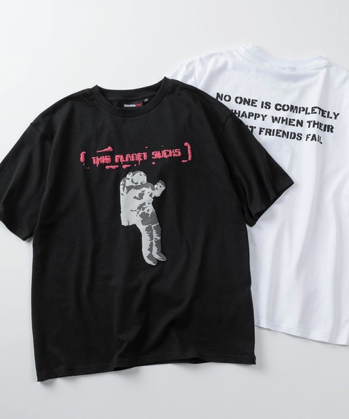 BRANDALISED（ブランダライズド）の「【70】【BRANDALISED/ブランダライズド】バンクシー アートグラフィック 3Dプリント クルーネックTシャツ/ユニセックス/ショート丈有り（Tシャツ/カットソー・メンズ・ホワイト/ブラック系その他/ブラック/ホワイト系その他・XL/FREE/M/L）」の6枚目の写真