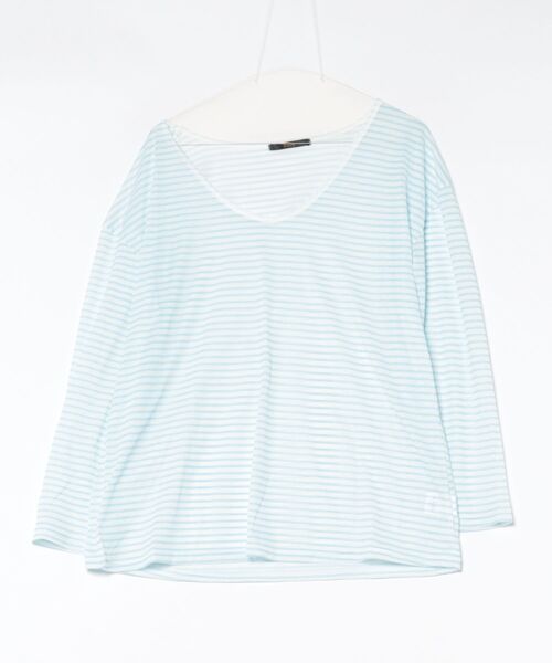 Ritzy(リッツィー)の「シアーボーダーロンT(Tシャツ/カットソー・レディース・イエロー/ブルー/ブラック/レッド・FREE)」の15枚目の写真