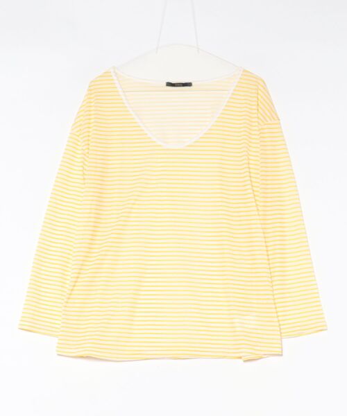 Ritzy(リッツィー)の「シアーボーダーロンT(Tシャツ/カットソー・レディース・イエロー/ブルー/ブラック/レッド・FREE)」の17枚目の写真