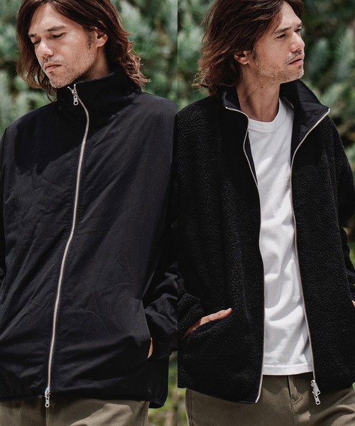 mj11706-Boa×Nylon Reversible Jacket リバーシブルジャケット