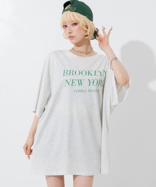 ANAP(アナップ)の「シンプルロゴビッグT(Tシャツ/カットソー・レディース・ブラック/ライトグレー/ホワイト・F)」の4枚目の写真