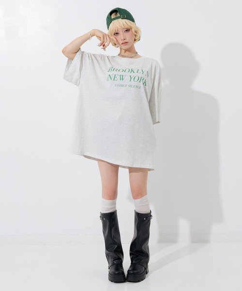 ANAP(アナップ)の「シンプルロゴビッグT(Tシャツ/カットソー・レディース・ブラック/ライトグレー/ホワイト・F)」の7枚目の写真
