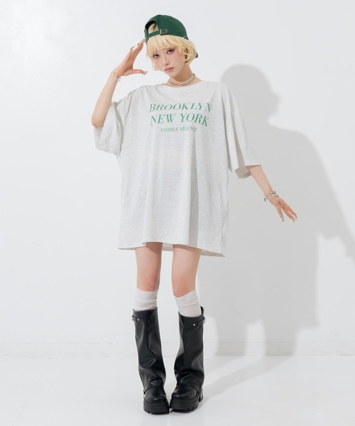 ANAP(アナップ)の「シンプルロゴビッグT(Tシャツ/カットソー・レディース・ブラック/ライトグレー/ホワイト・F)」の8枚目の写真