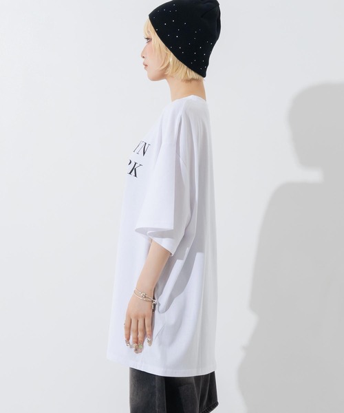 ANAP(アナップ)の「シンプルロゴビッグT(Tシャツ/カットソー・レディース・ブラック/ライトグレー/ホワイト・F)」の11枚目の写真