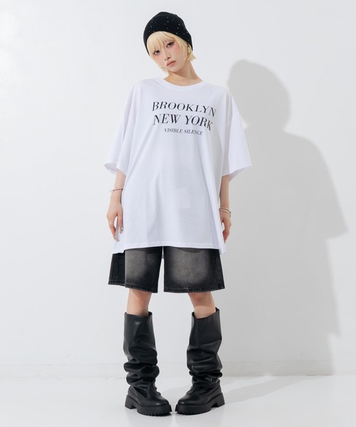 ANAP(アナップ)の「シンプルロゴビッグT(Tシャツ/カットソー・レディース・ブラック/ライトグレー/ホワイト・F)」の13枚目の写真