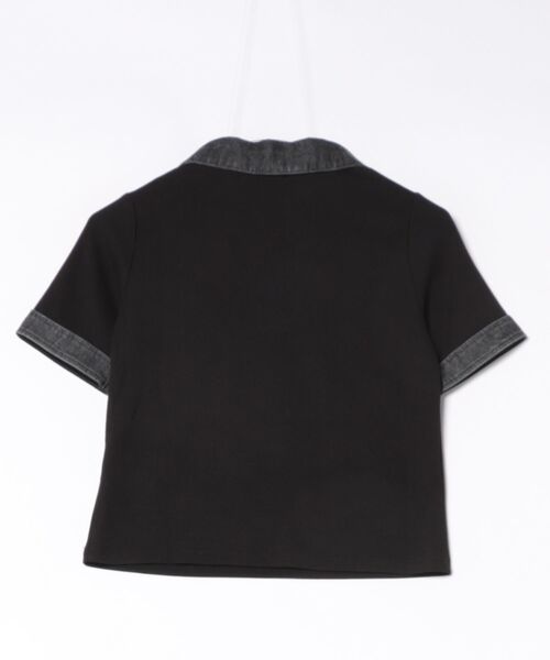 GORGE(ゴージ)の「《デニム切替・レースアップ》カットソー/カジュアル×トレンド/春夏/全3色(Tシャツ/カットソー・レディース・ネイビー/オフホワイト/ブラック・F)」の18枚目の写真