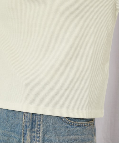 GORGE(ゴージ)の「《デニム切替・レースアップ》カットソー/カジュアル×トレンド/春夏/全3色(Tシャツ/カットソー・レディース・ネイビー/オフホワイト/ブラック・F)」の15枚目の写真