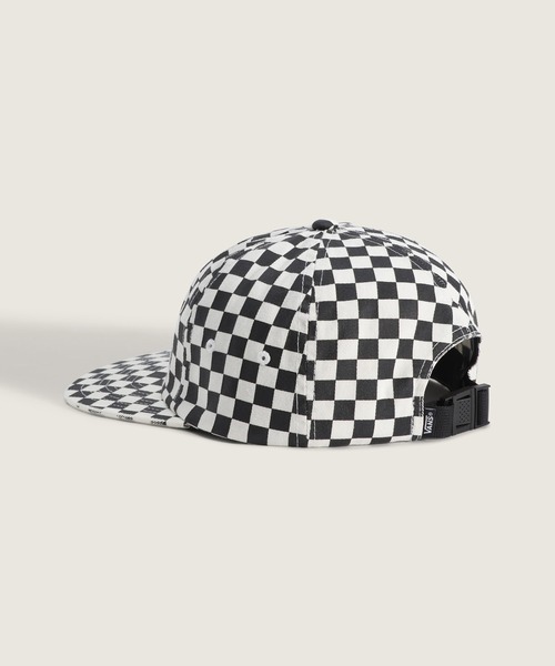 VANS(バンズ)の「SALTON ジョッキーキャップ / Salton Jockey Black/White VN000X4ZY281(キャップ・メンズ・ブラック×ホワイト・ONE SIZE)」の2枚目の写真