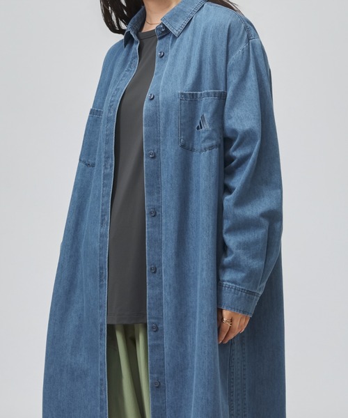 adidas（アディダス）の「【別注】アディダス adidas W COOL DENIM ドレス AP 限定コラボ（ワンピース・レディース・ダークブルー/サックスブルー・M/S/L/XL）」の3枚目の写真