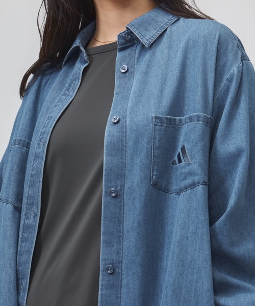 adidas（アディダス）の「【別注】アディダス adidas W COOL DENIM ドレス AP 限定コラボ（ワンピース・レディース・ダークブルー/サックスブルー・M/S/L/XL）」の6枚目の写真