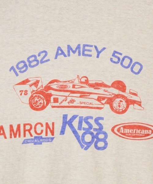 AMERICANA（アメリカーナ）の「[Americana/アメリカーナ] グラフィックプリントTシャツ（Tシャツ/カットソー・レディース・ダークグレー/カーキ/オートミール・ONE SIZE）」の9枚目の写真