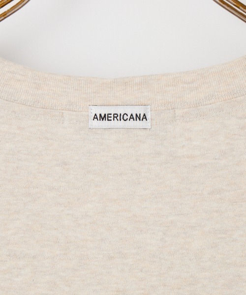 AMERICANA（アメリカーナ）の「[Americana/アメリカーナ] グラフィックプリントTシャツ（Tシャツ/カットソー・レディース・ダークグレー/カーキ/オートミール・ONE SIZE）」の10枚目の写真