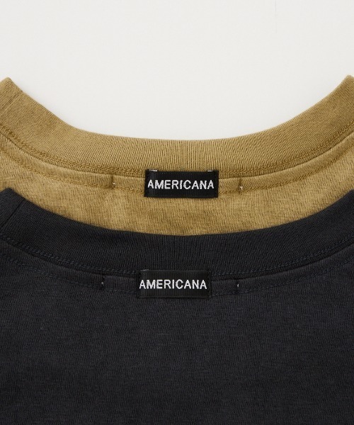AMERICANA（アメリカーナ）の「[Americana/アメリカーナ] グラフィックプリントTシャツ（Tシャツ/カットソー・レディース・ダークグレー/カーキ/オートミール・ONE SIZE）」の6枚目の写真