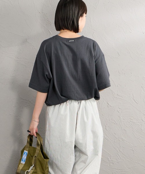 AMERICANA（アメリカーナ）の「[Americana/アメリカーナ] グラフィックプリントTシャツ（Tシャツ/カットソー・レディース・ダークグレー/カーキ/オートミール・ONE SIZE）」の18枚目の写真
