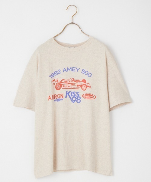 AMERICANA（アメリカーナ）の「[Americana/アメリカーナ] グラフィックプリントTシャツ（Tシャツ/カットソー・レディース・ダークグレー/カーキ/オートミール・ONE SIZE）」の13枚目の写真