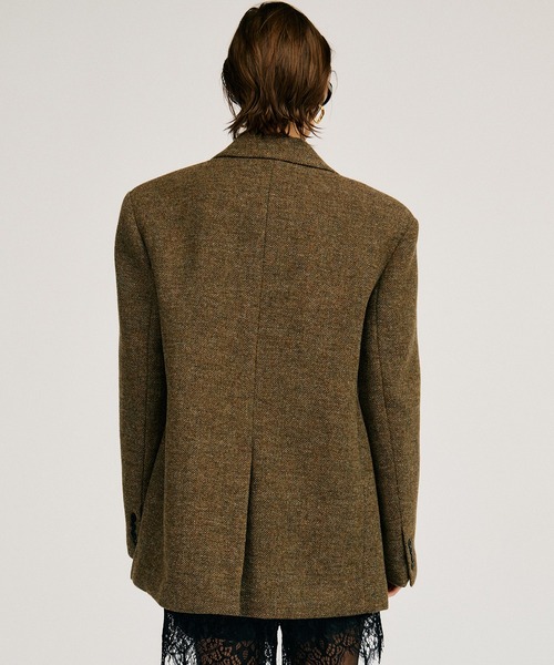 PRANK PROJECT(プランクプロジェクト)の「【2026Autumn Pre-Order】クラシックツイードオーバージャケットコート / Classic Tweed Oversized Jacket Coat(チェスターコート・レディース・マルチ/ブラック/カーキ・FREE)」の16枚目の写真