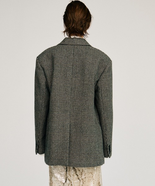 PRANK PROJECT(プランクプロジェクト)の「【2026Autumn Pre-Order】クラシックツイードオーバージャケットコート / Classic Tweed Oversized Jacket Coat(チェスターコート・レディース・マルチ/ブラック/カーキ・FREE)」の21枚目の写真