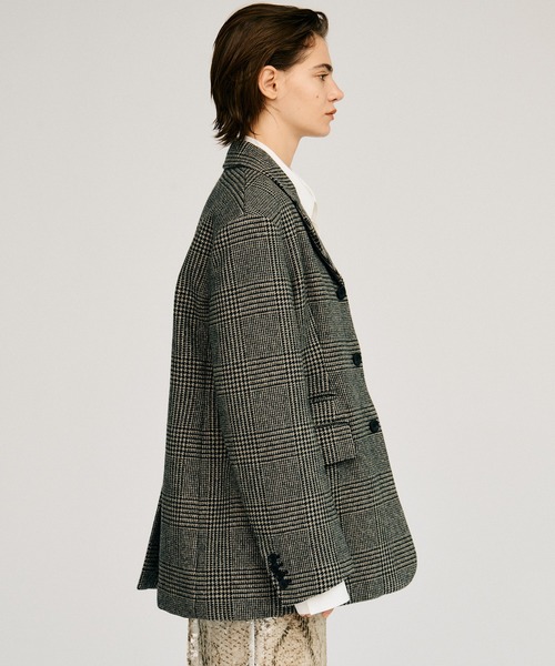 PRANK PROJECT(プランクプロジェクト)の「【2026Autumn Pre-Order】クラシックツイードオーバージャケットコート / Classic Tweed Oversized Jacket Coat(チェスターコート・レディース・マルチ/ブラック/カーキ・FREE)」の22枚目の写真