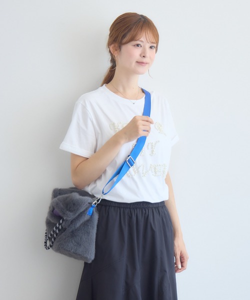 KATHARINE ROSS(キャサリンロス)の「パラコードハンドル×フェイクファー 2WAYバッグ WEB限定(トートバッグ・レディース・チャコールグレー/ベージュ/キャメル・FREE)」の10枚目の写真