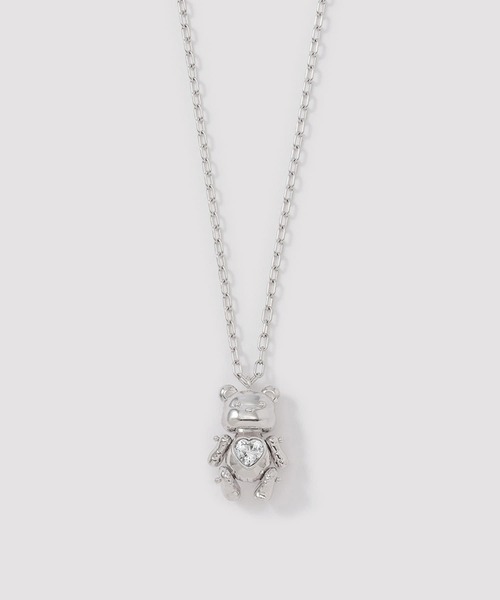 AMBUSH(アンブッシュ)の「【AMBUSH】TEDDY BEAR HEART CHARM NECKLACE(ネックレス・メンズ・Silver・FREE)」の2枚目の写真