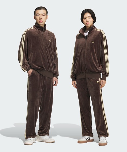 adidas(アディダス)の「FB TPベロア / ファイヤーバード トラックパンツ ベロア / ジャージ / アディダスオリジナルス adidas Originals(その他パンツ・メンズ・ブラウン・XX-LARGE/XX-SMALL/3XL/LARGE/MEDIUM/SMALL/X-LARGE/X-SMALL)」の2枚目の写真