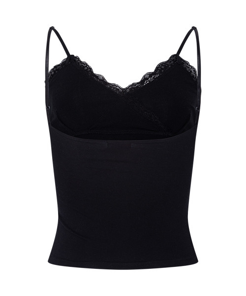 PLEASENOFOLLOW(プリーズノーフォロー)の「Flora Lace Sleeveless Top (Black)(Tシャツ/カットソー・レディース・その他・FREE)」の3枚目の写真