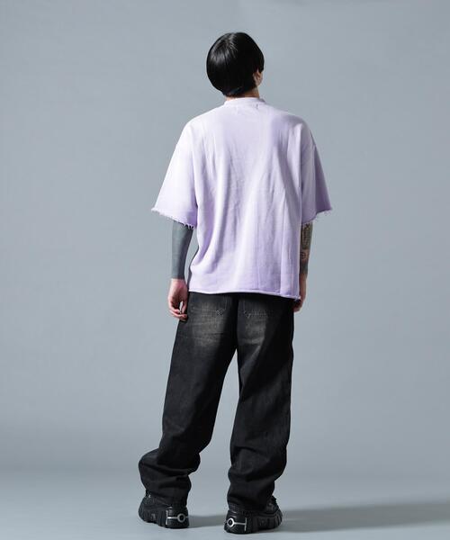 L.H.P(エルエイチピー)の「MAVYTH/メヴィス/ASID WASH OVER TEE(Tシャツ/カットソー・メンズ・グレー/パープル/ブルー系その他3/ブラック・M/L/XL)」の19枚目の写真